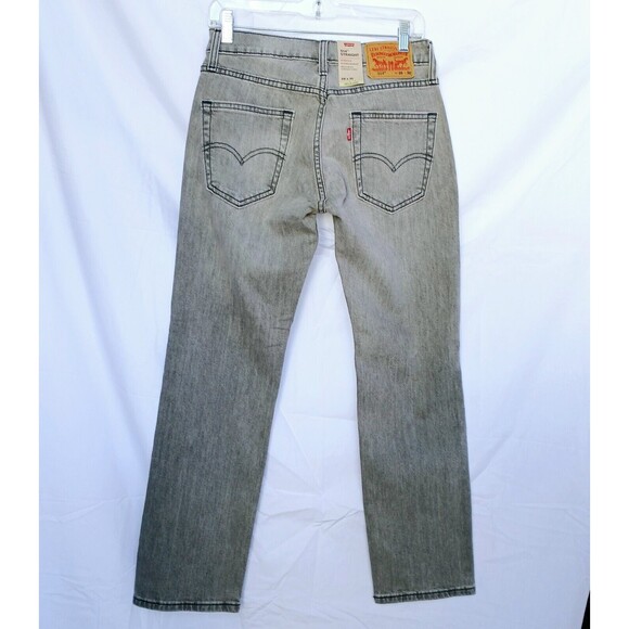 Levi's Flex 514 Straight Leg Men's Stretch Regular Fit Jeans Sz 28x30 Grey Color - Picture 4 of 12